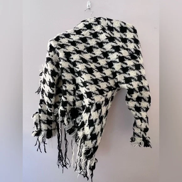 NWT Yuhan Wang Houndstooth Knotted Jacket, size S